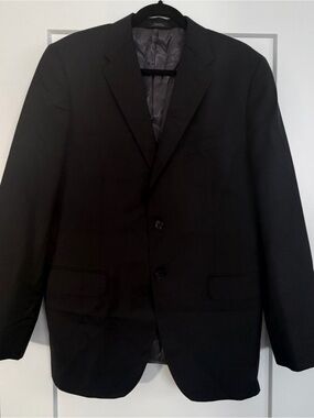 Ermenegildo Zegna Men's Black Two-Button Suit Jacket